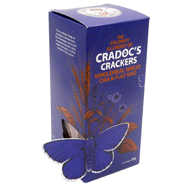 Cradoc's Wholemeal Wheat, Chia & Flax Seed Savoury Biscuits