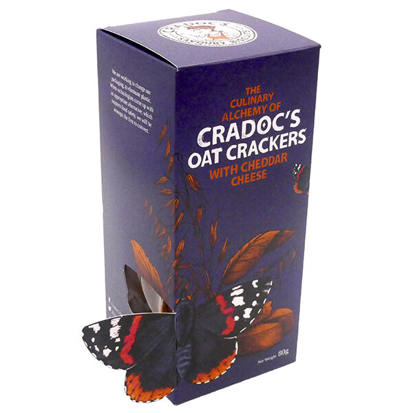 Cradoc's Oat Crackers with Cheddar Cheese Savoury Biscuits