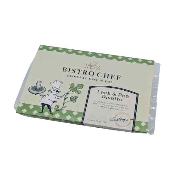 leek saffron & pea risotto